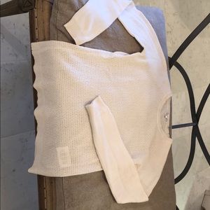 Ivory Minnie Rose cashmere sweater, XS